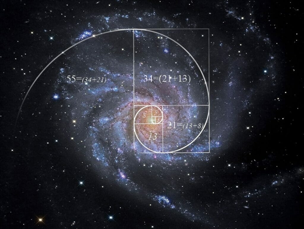 spirale aurea e galassia